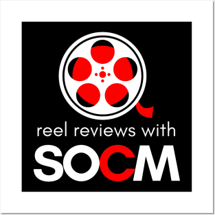 Reel Reviews with SOCM White Text Version (YouTube Movie Review Show) Posters and Art